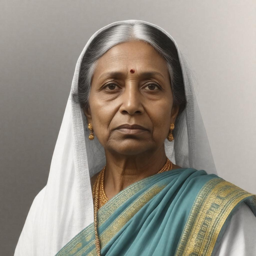AI-created image of Kamala Nehru