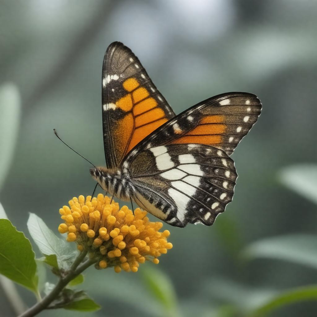 AI-created image of Kamehameha butterfly