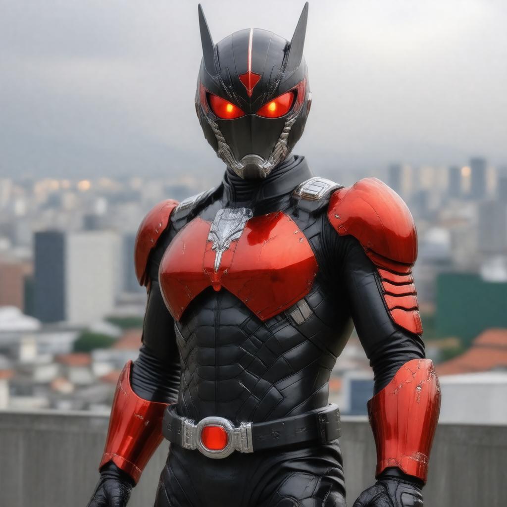 AI-created image of Kamen Rider