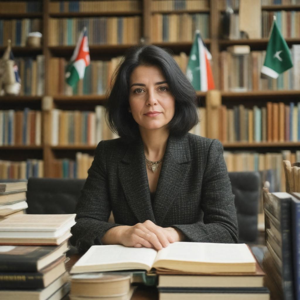 AI-created image of Kamila Shamsie