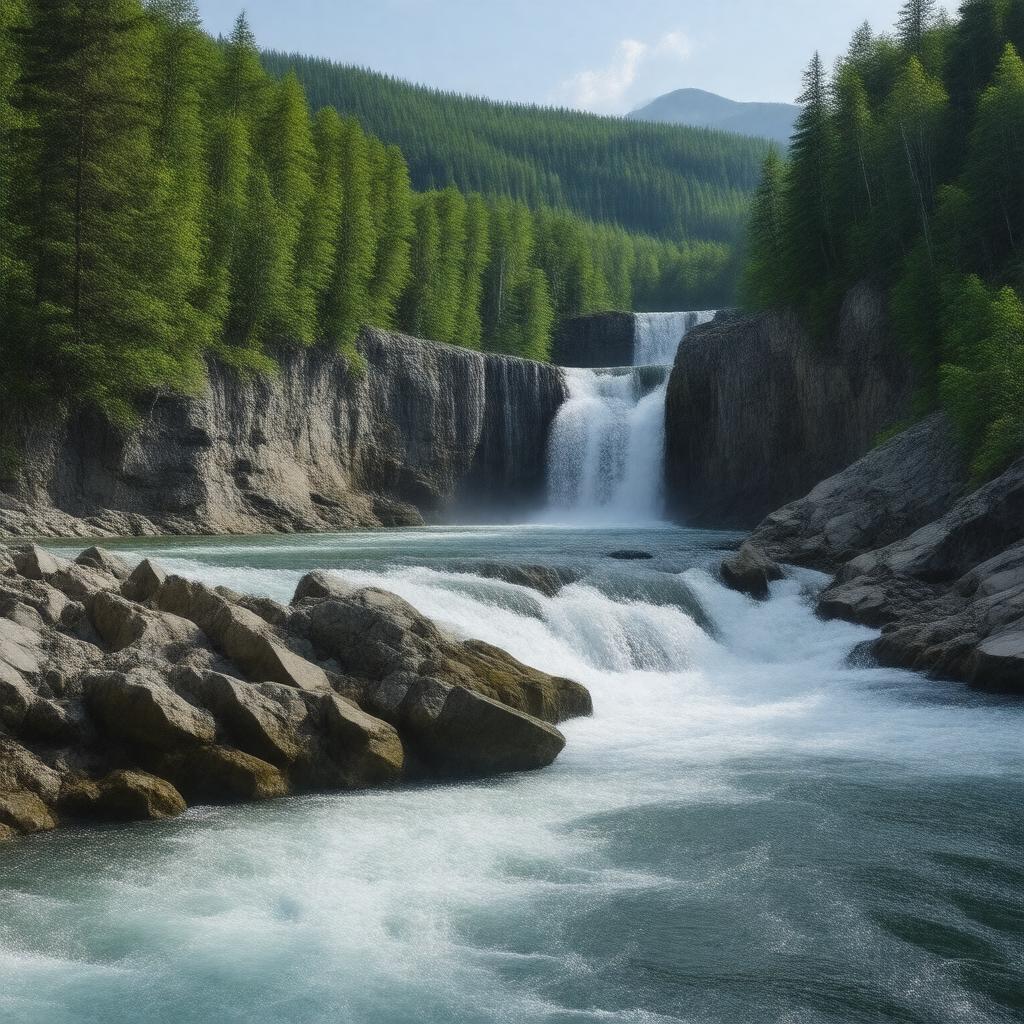 AI-created image of Kaministiquia River