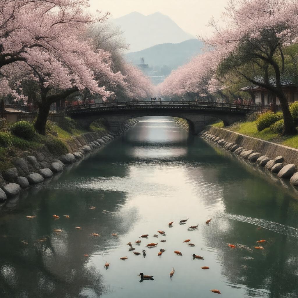 AI-created image of Kamo River