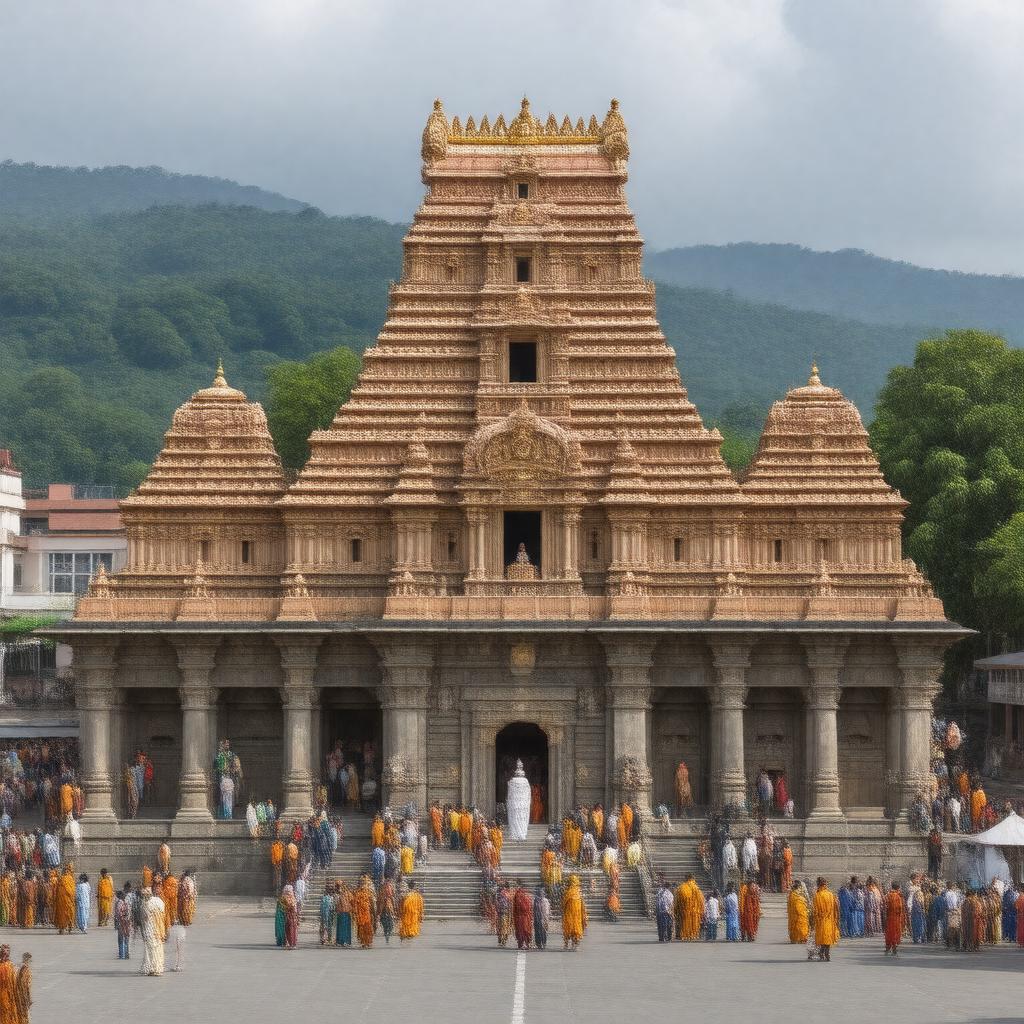 AI-created image of Kanaka Durga Temple