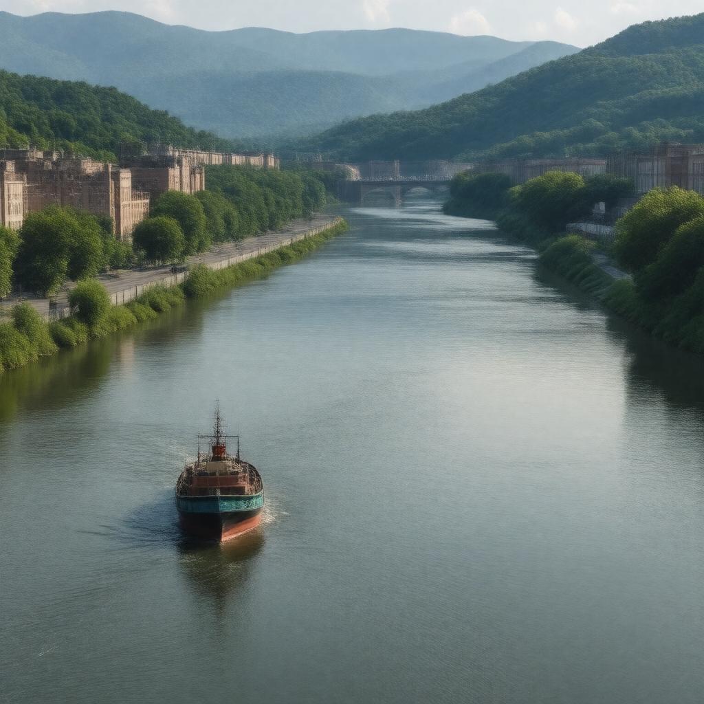 AI-created image of Kanawha River