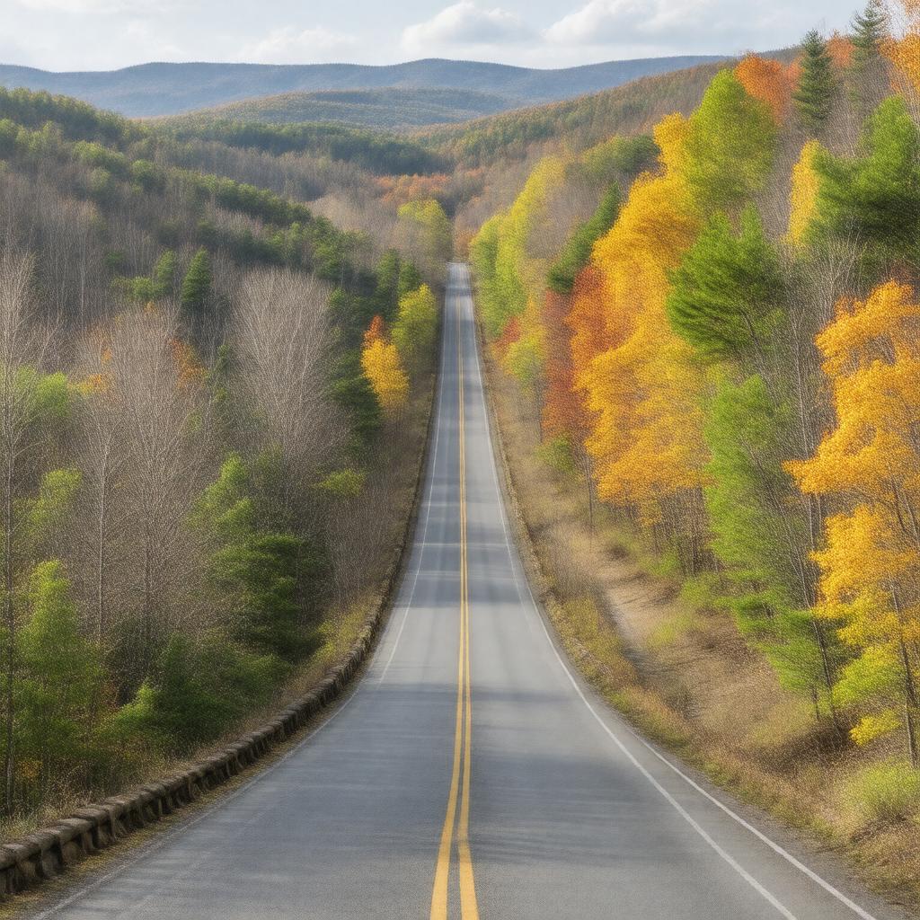 AI-created image of Kancamagus Highway