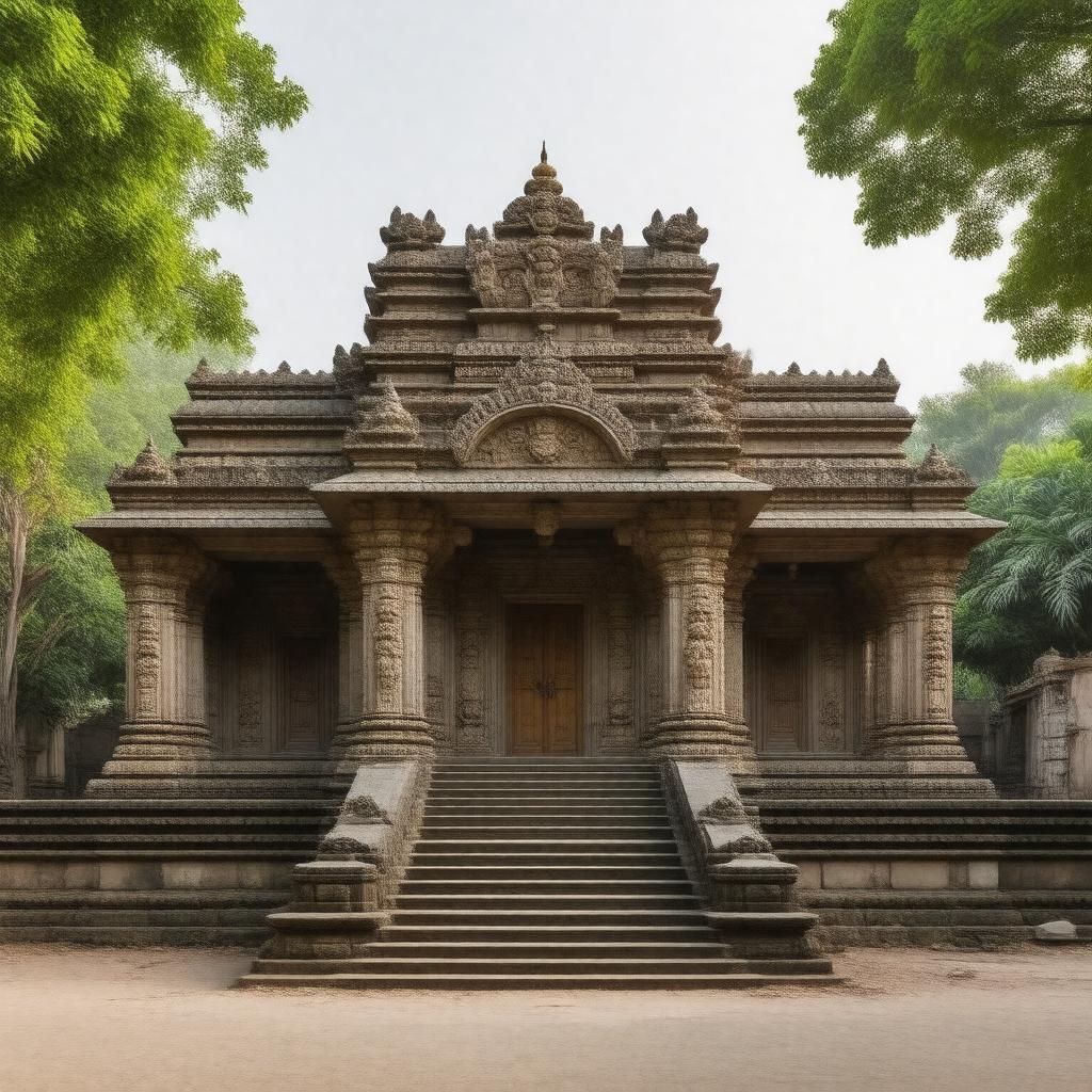 AI-created image of Kanchi Kamakoti Peetham