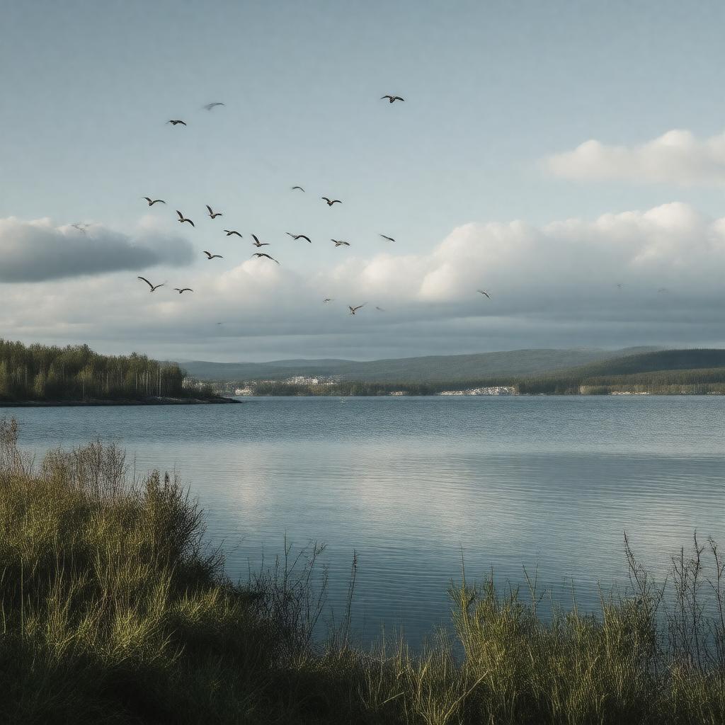 AI-created image of Kandalaksha Gulf