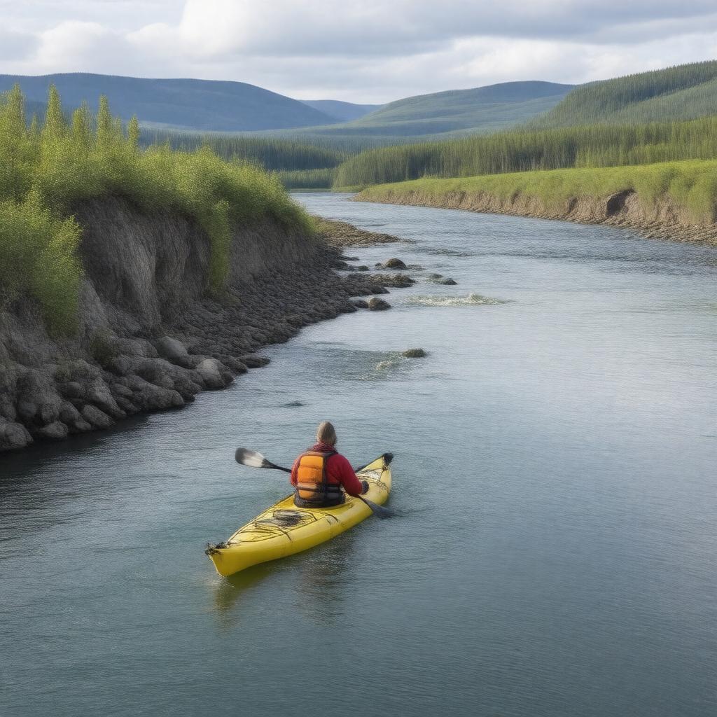 AI-created image of Kanektok River