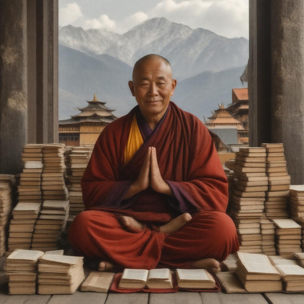 AI-created image of Kangyur Rinpoche