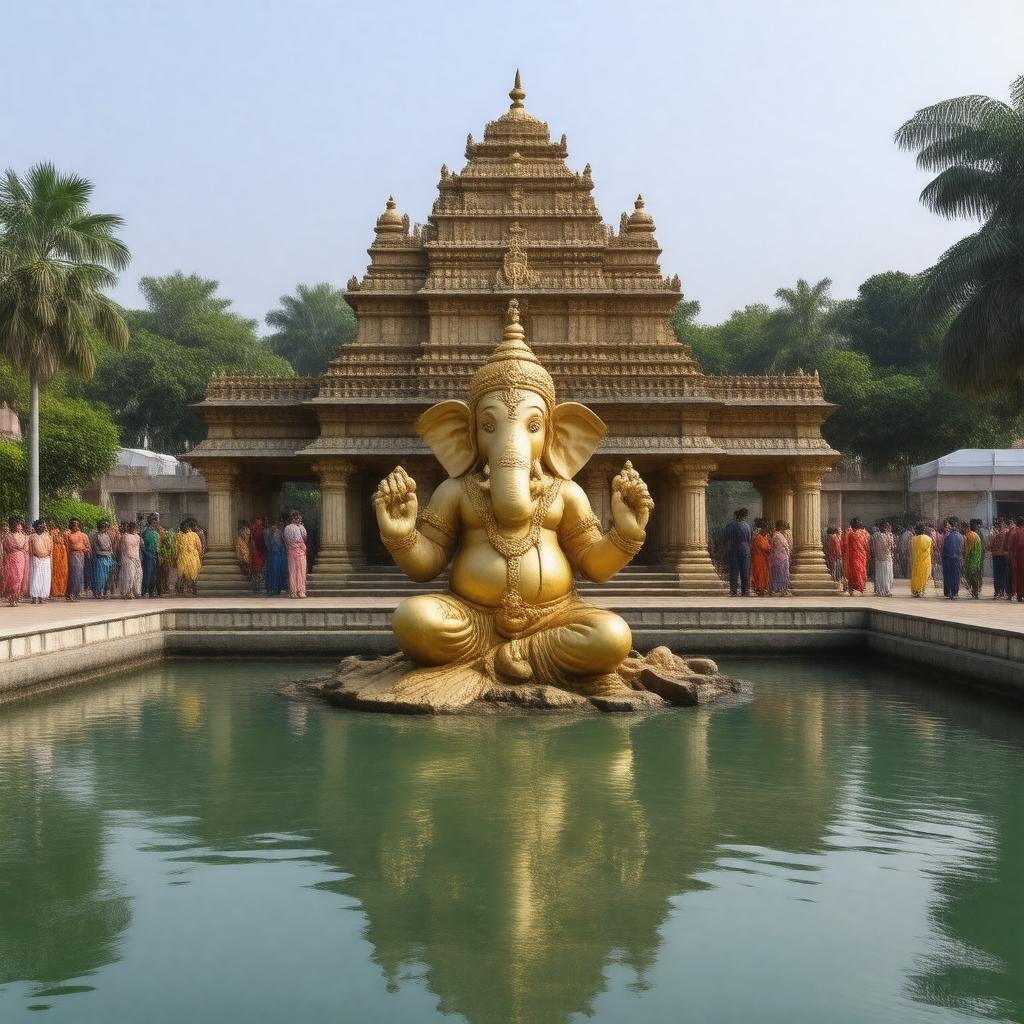 Click to view larger image AI-created image of Kanipakam Temple