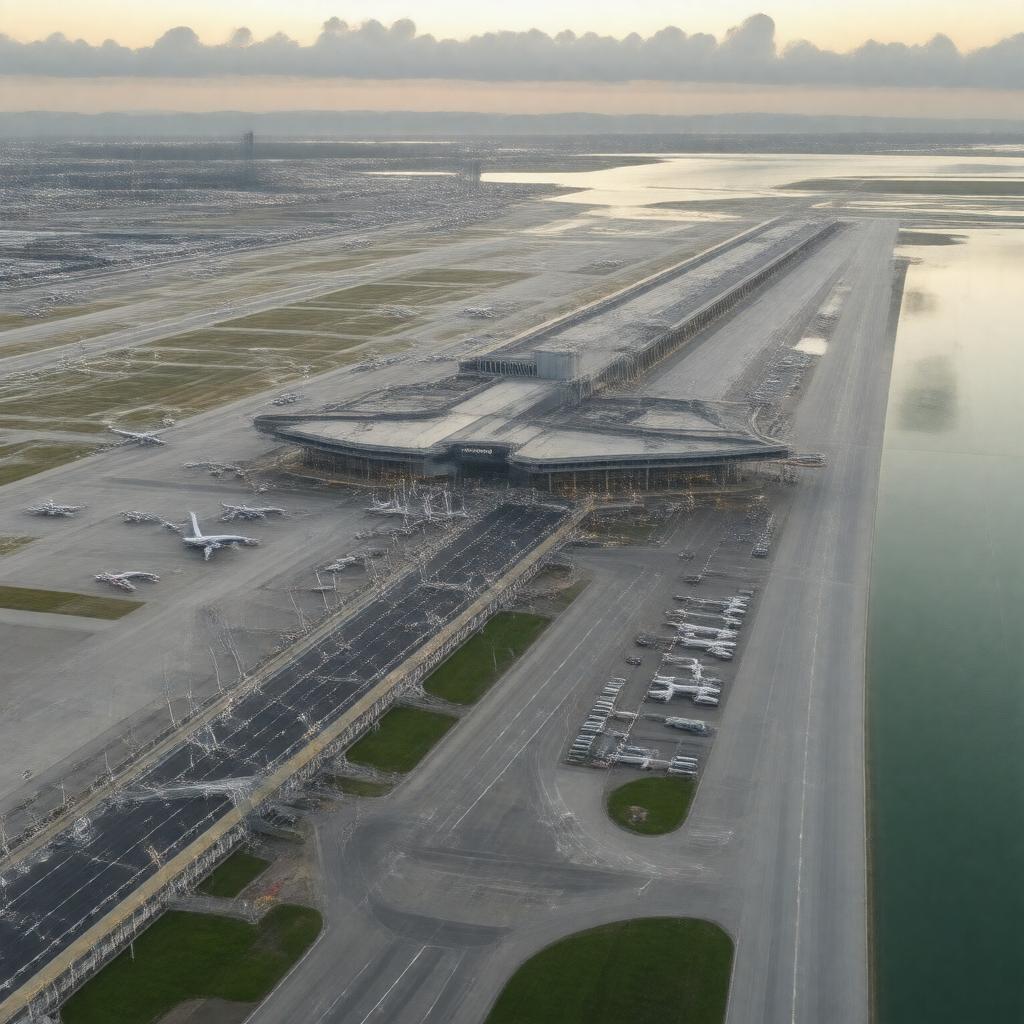 AI-created image of Kansai International Airport