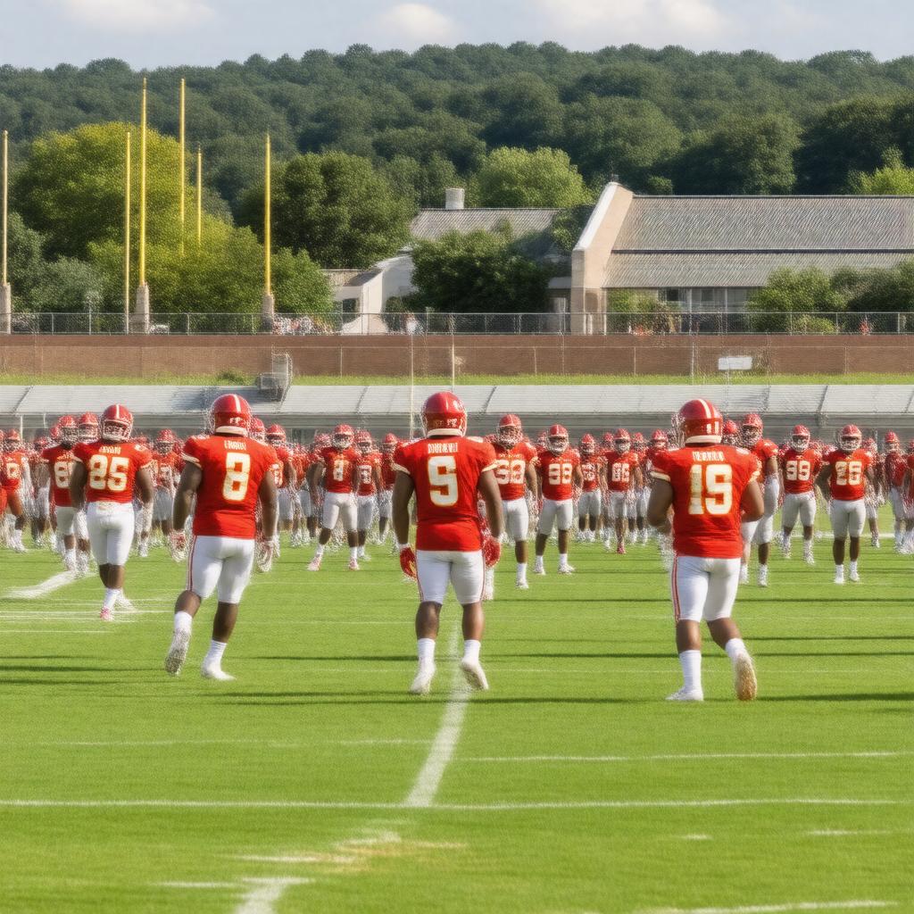 AI-created image of Kansas City Chiefs (NFL training camp site)