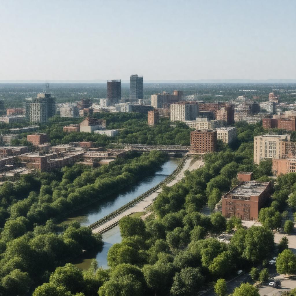 AI-created image of Kansas City, Kansas