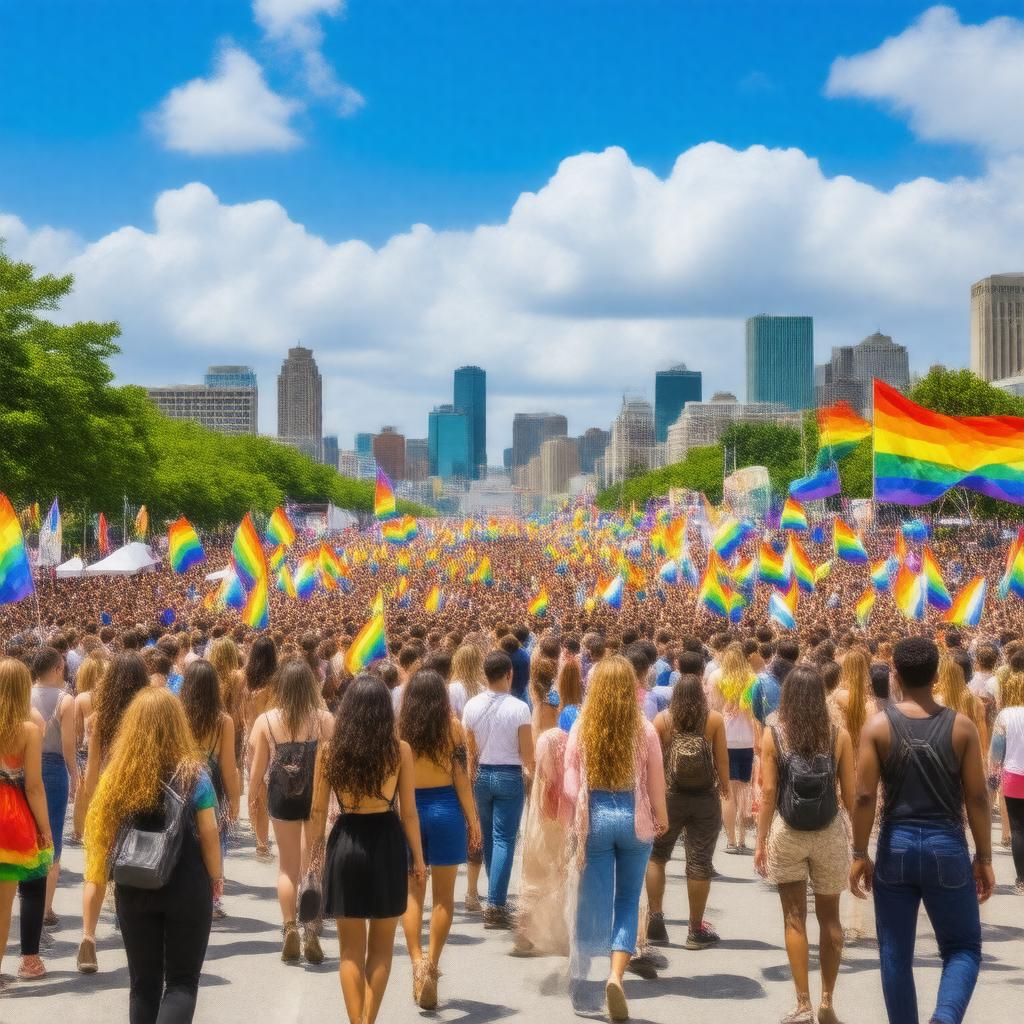 AI-created image of Kansas City PrideFest