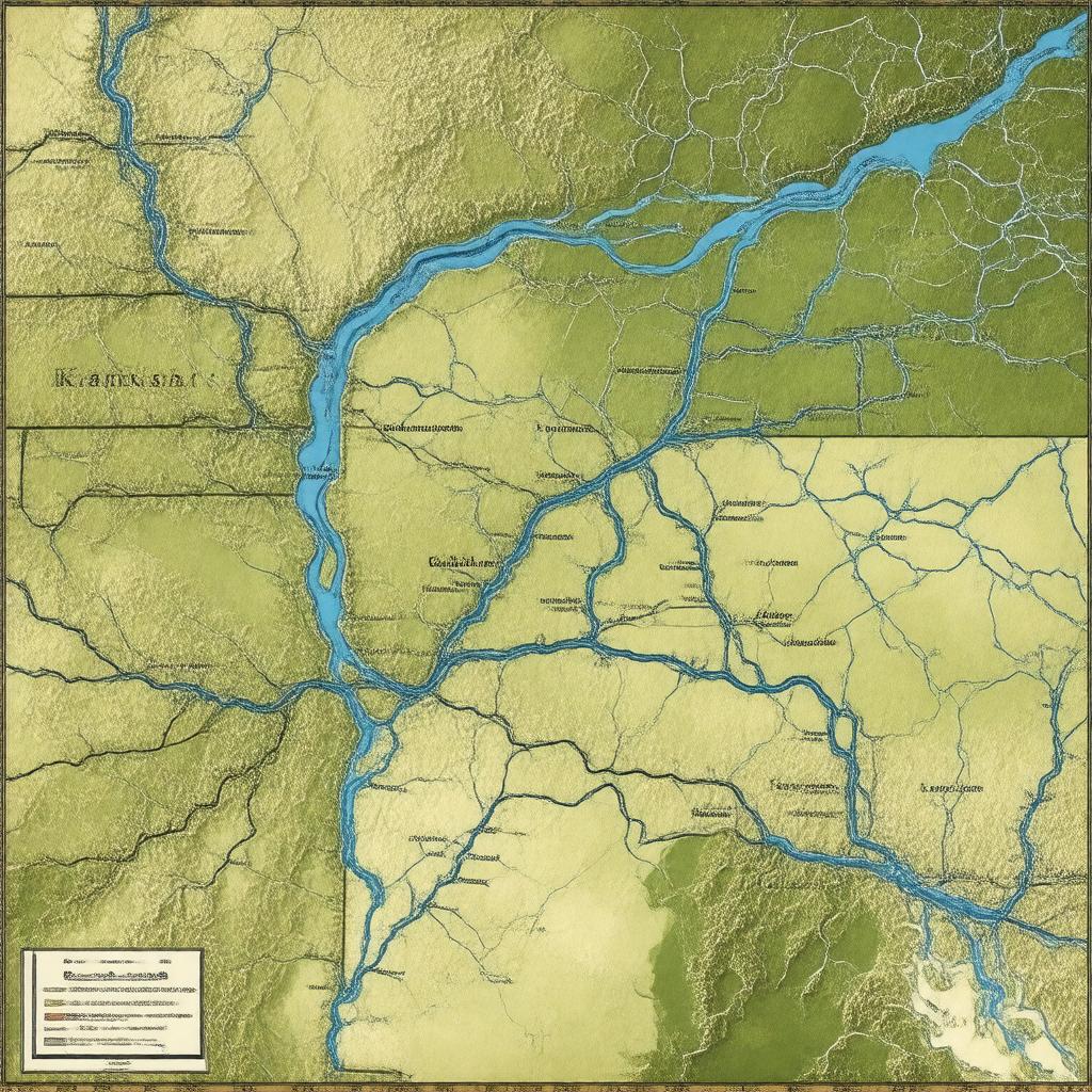 AI-created image of Kansas River Watershed
