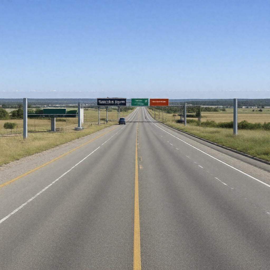 AI-created image of Kansas Turnpike