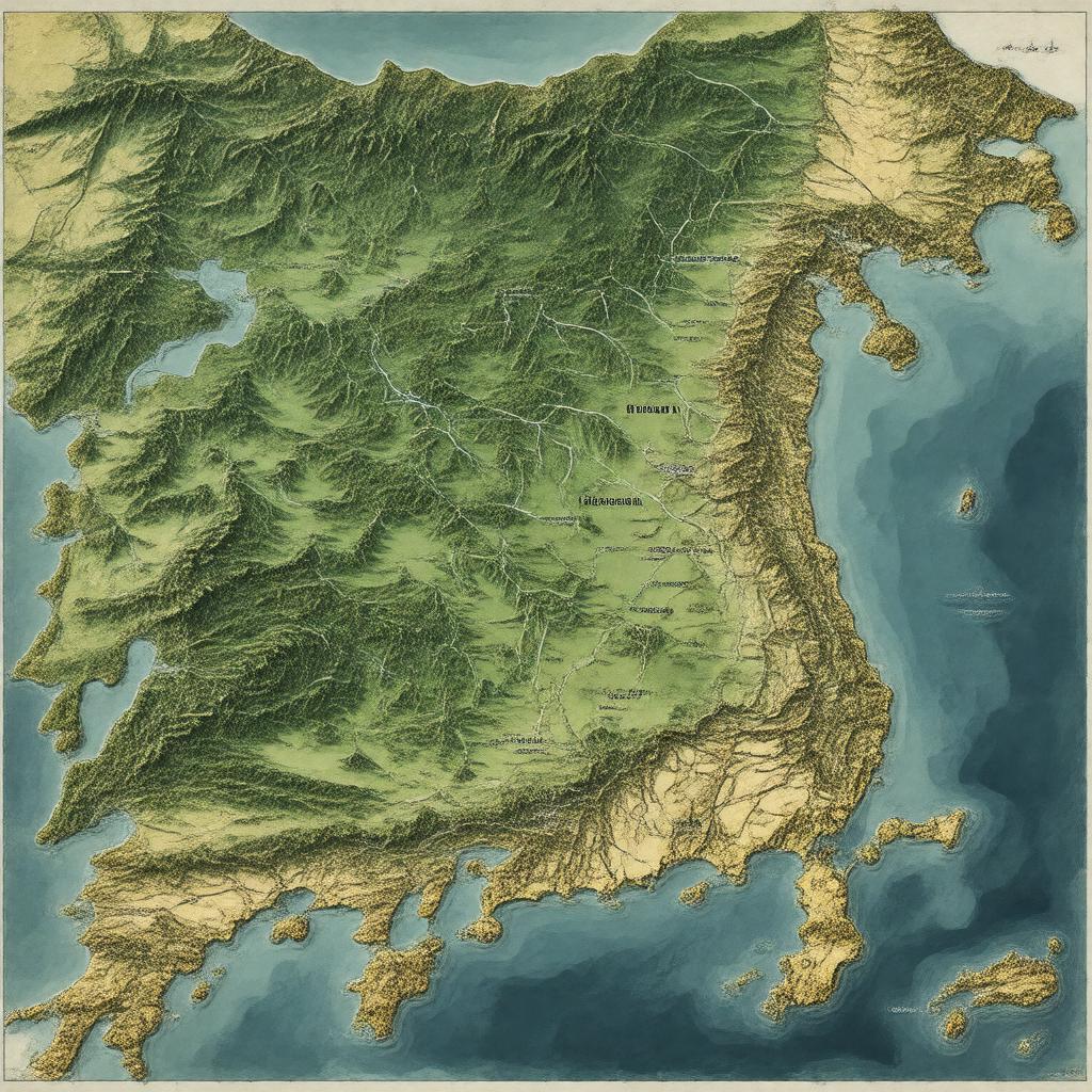 AI-created image of Kantō region
