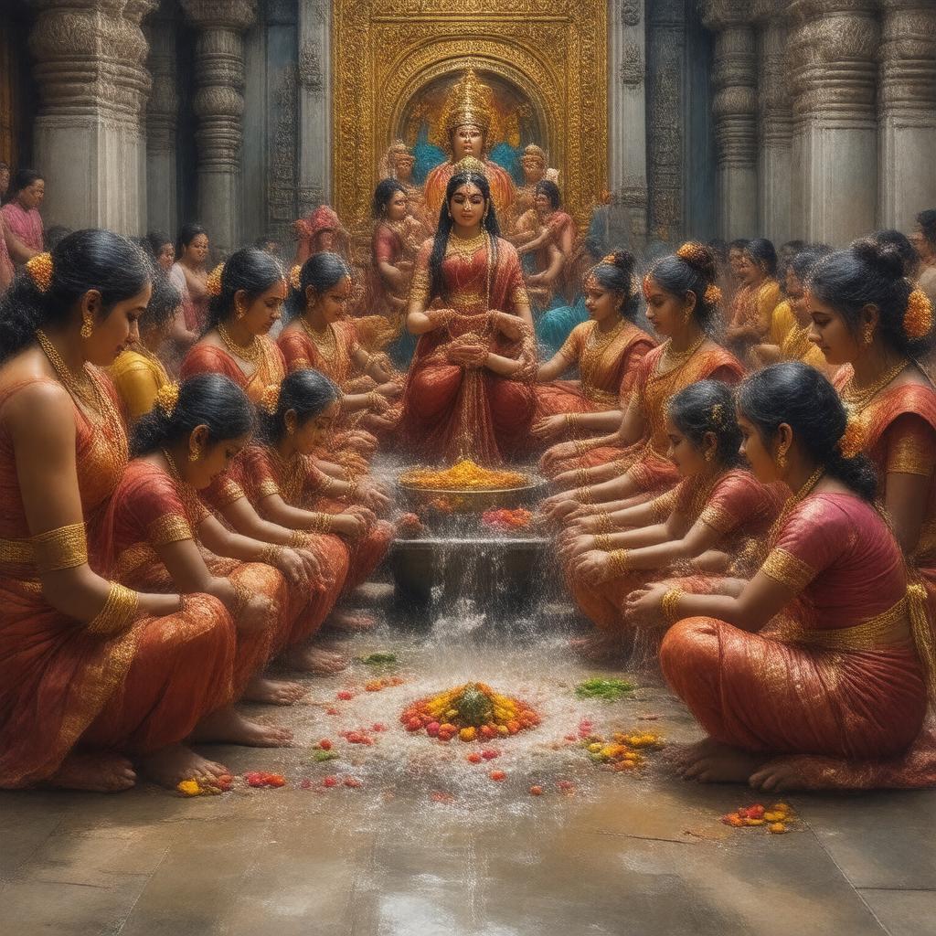 AI-created image of Kanya Puja