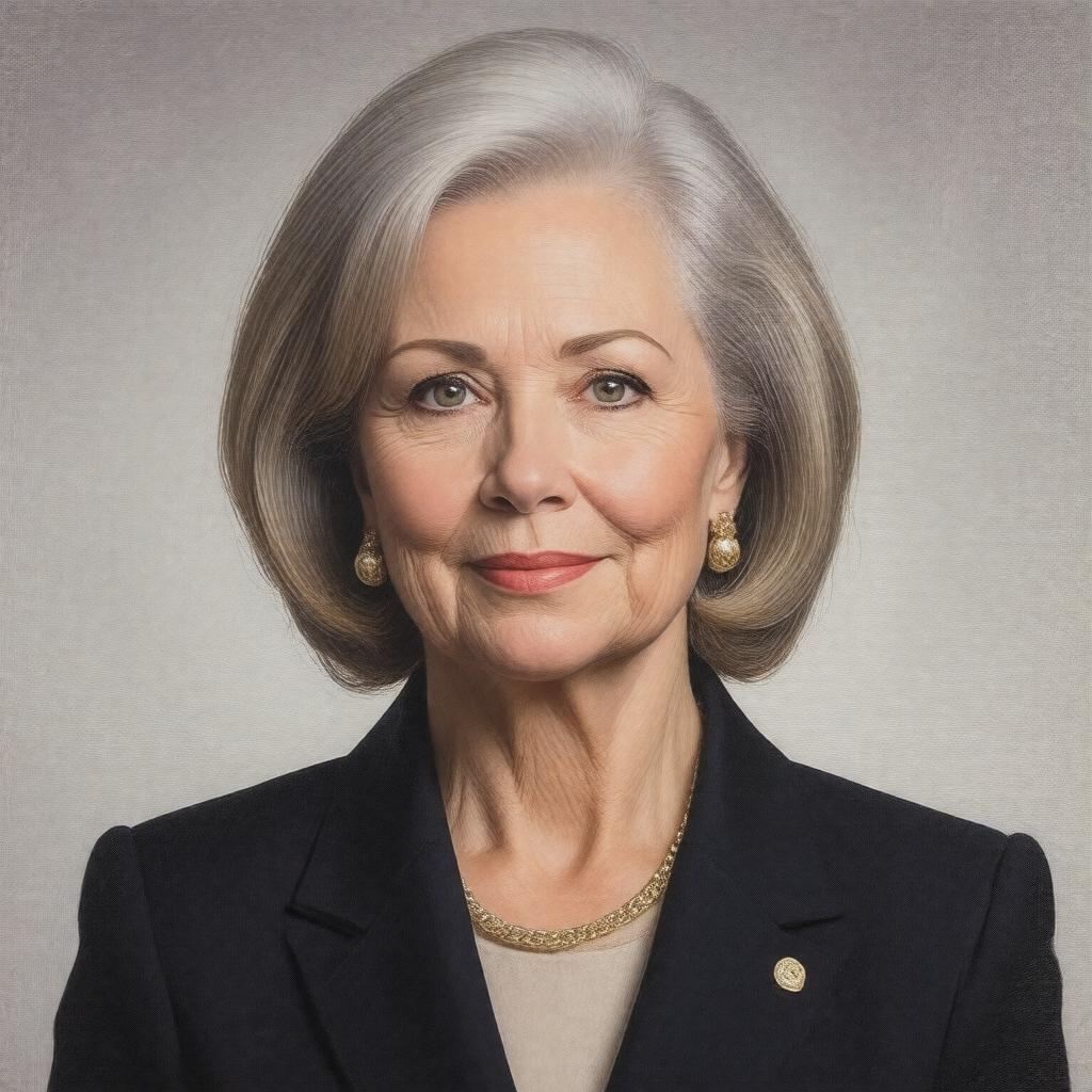 AI-created image of Karen Hughes