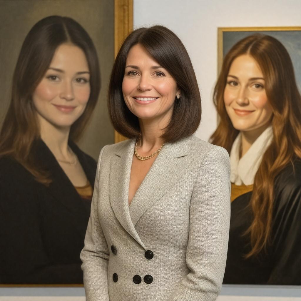 Click to view larger image AI-created image of Karen Pence