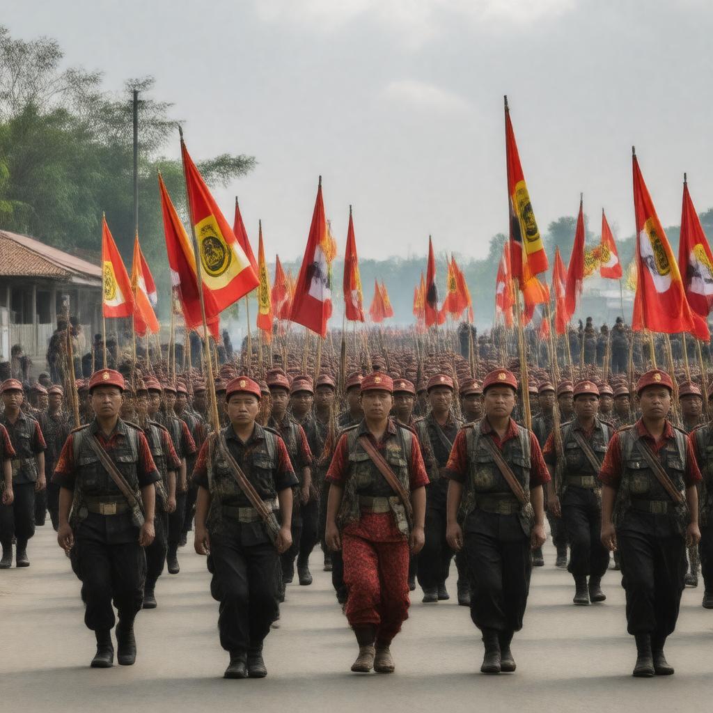 AI-created image of Karenni independence movement