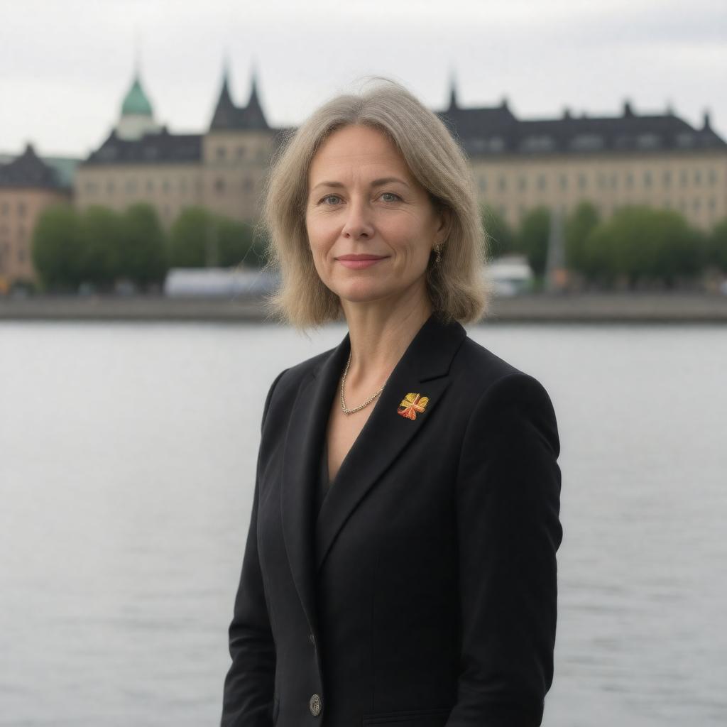 AI-created image of Karin Wanngård