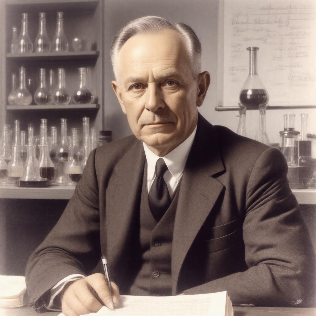 Click to view larger image AI-created image of Karl Albert Hasselbalch
