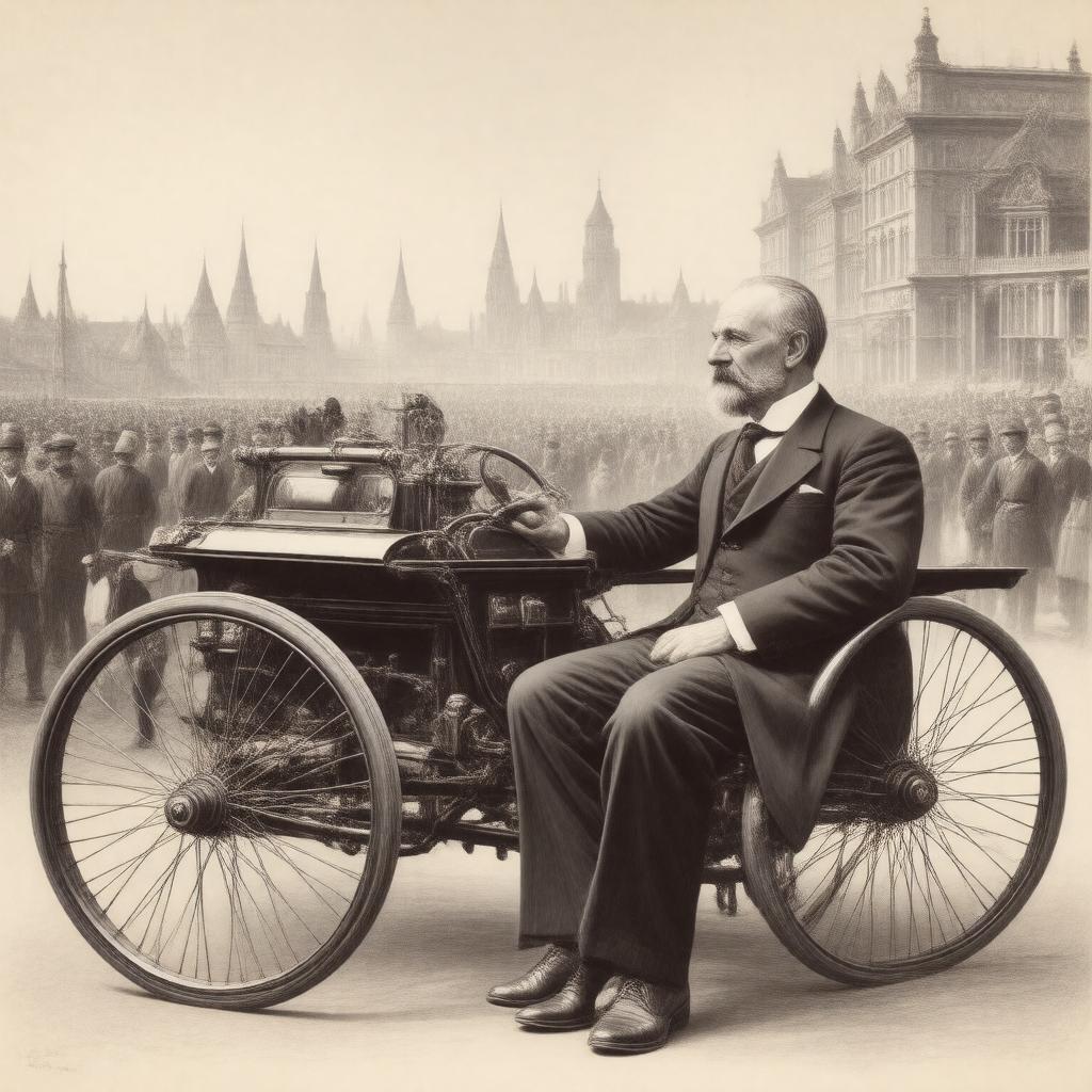 AI-created image of Karl Benz