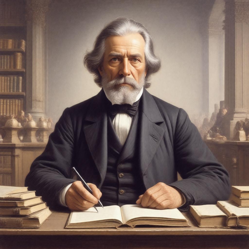 Click to view larger image AI-created image of Karl Hegel