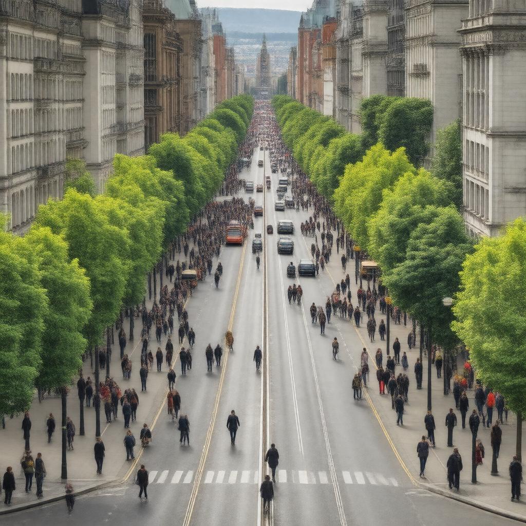 AI-created image of Karl Johans gate