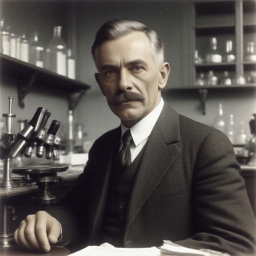 AI-created image of Karl Landsteiner