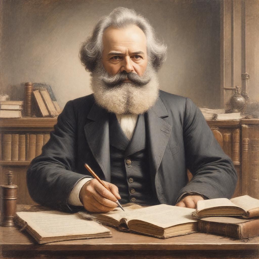 AI-created image of Karl Marx