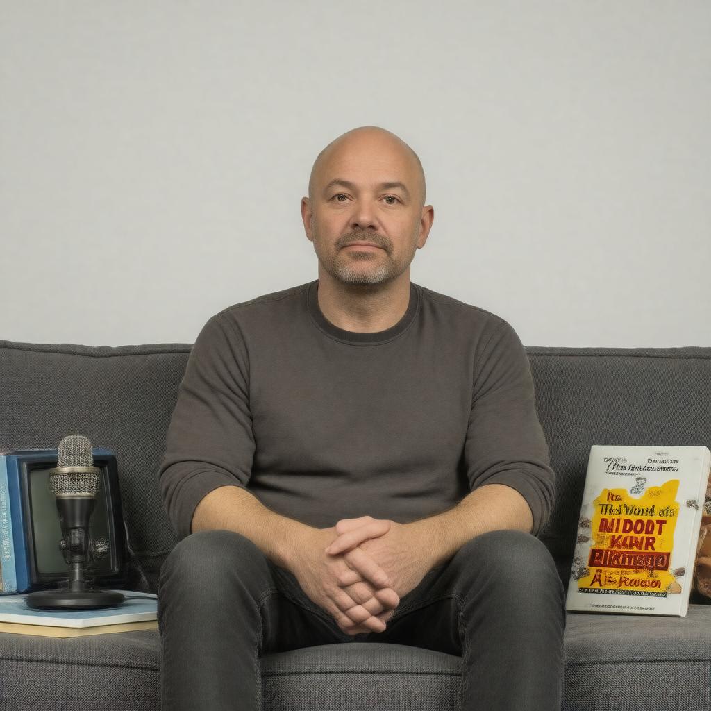 Click to view larger image AI-created image of Karl Pilkington