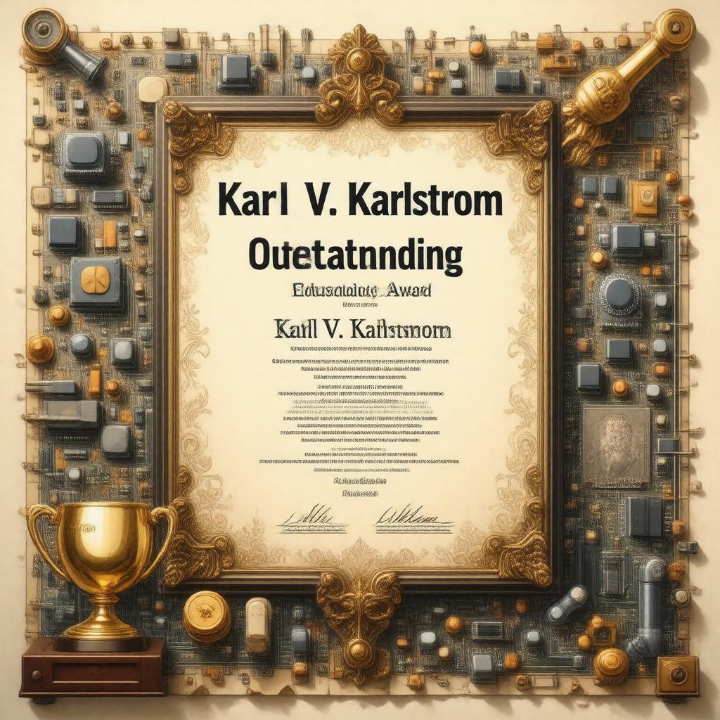 Click to view larger image AI-created image of Karl V. Karlstrom Outstanding Educator Award