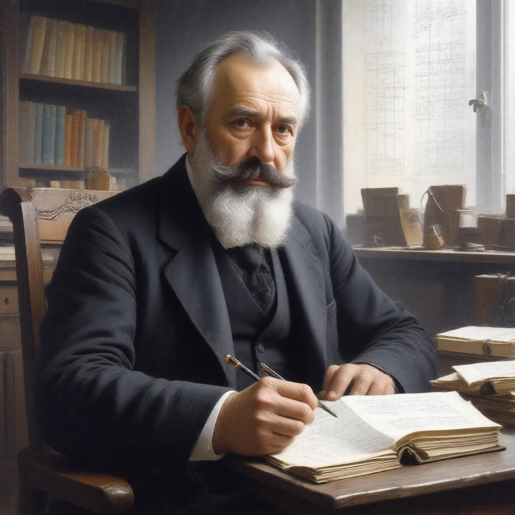 AI-created image of Karl Weierstrass