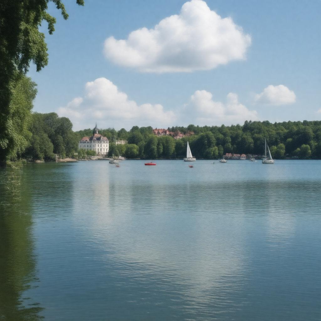 AI-created image of Karlbergssjön