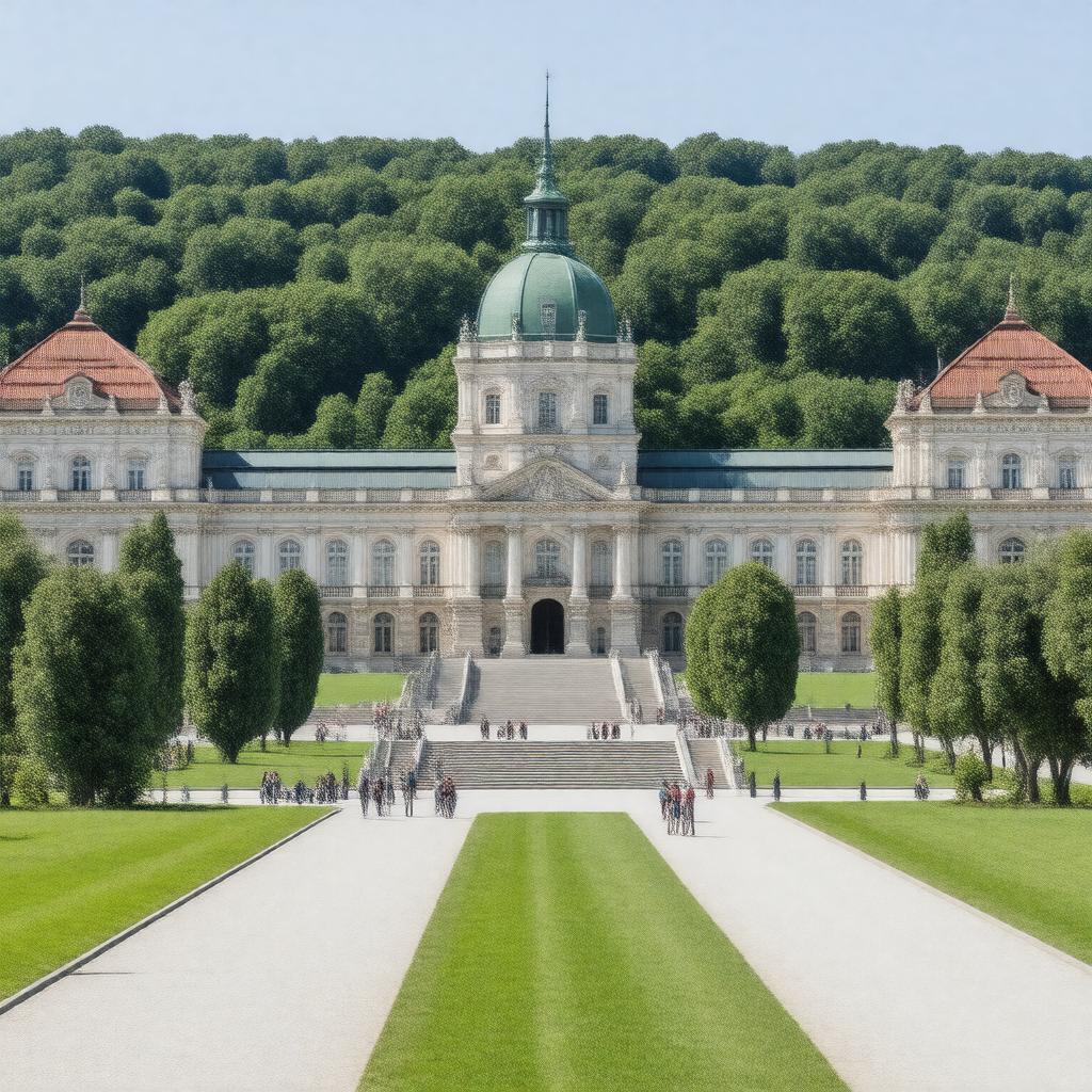 AI-created image of Karlsplatz campus