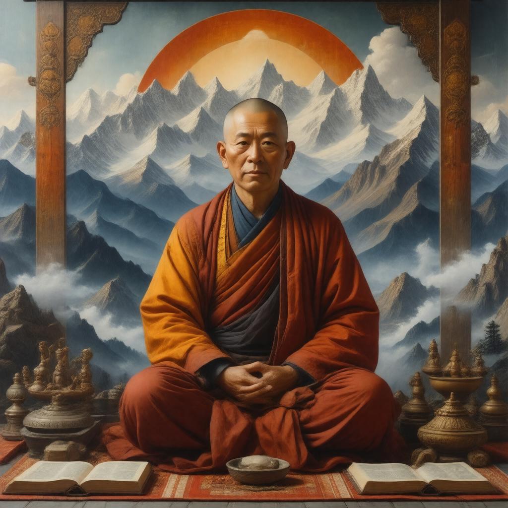 AI-created image of Karma Lingpa