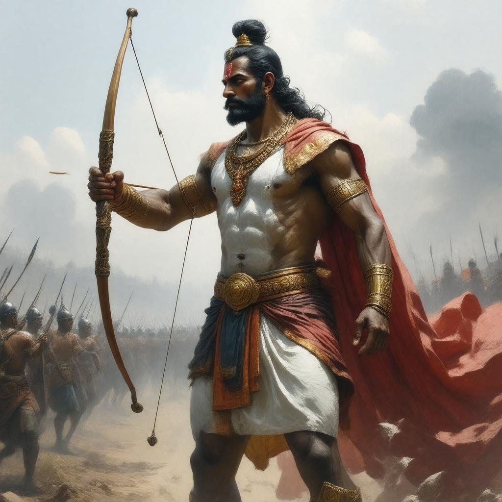 AI-created image of Karna