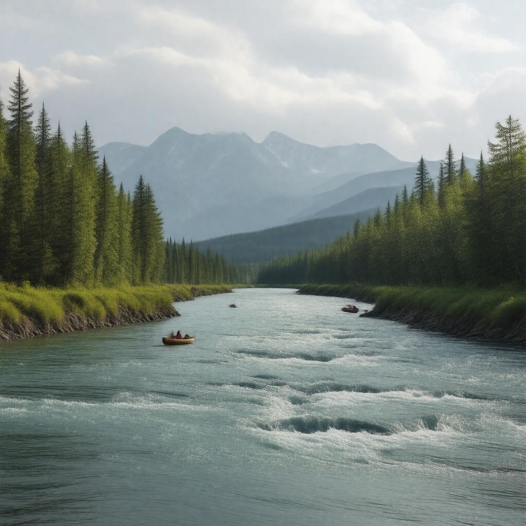 AI-created image of Kasilof River