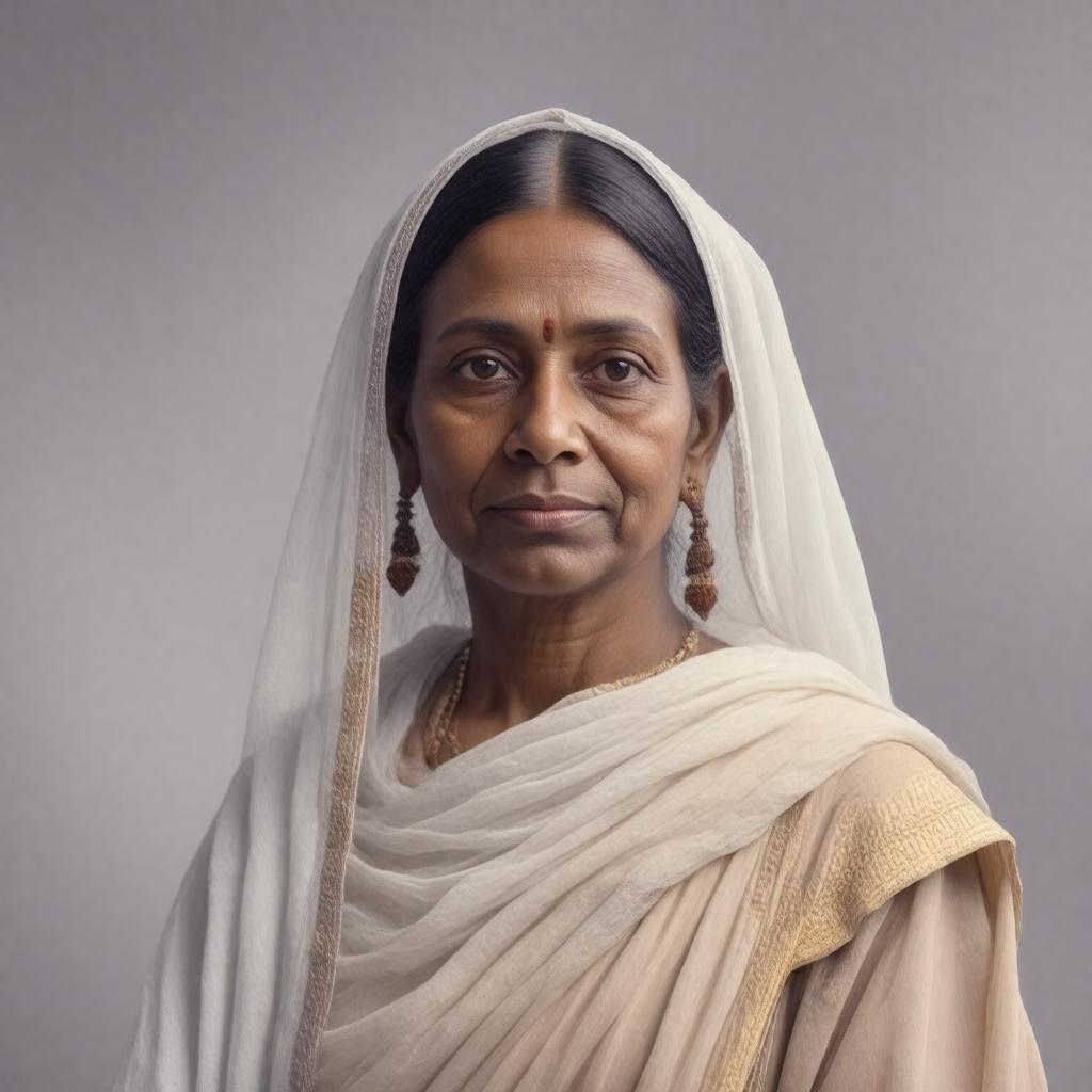 AI-created image of Kasturba Gandhi