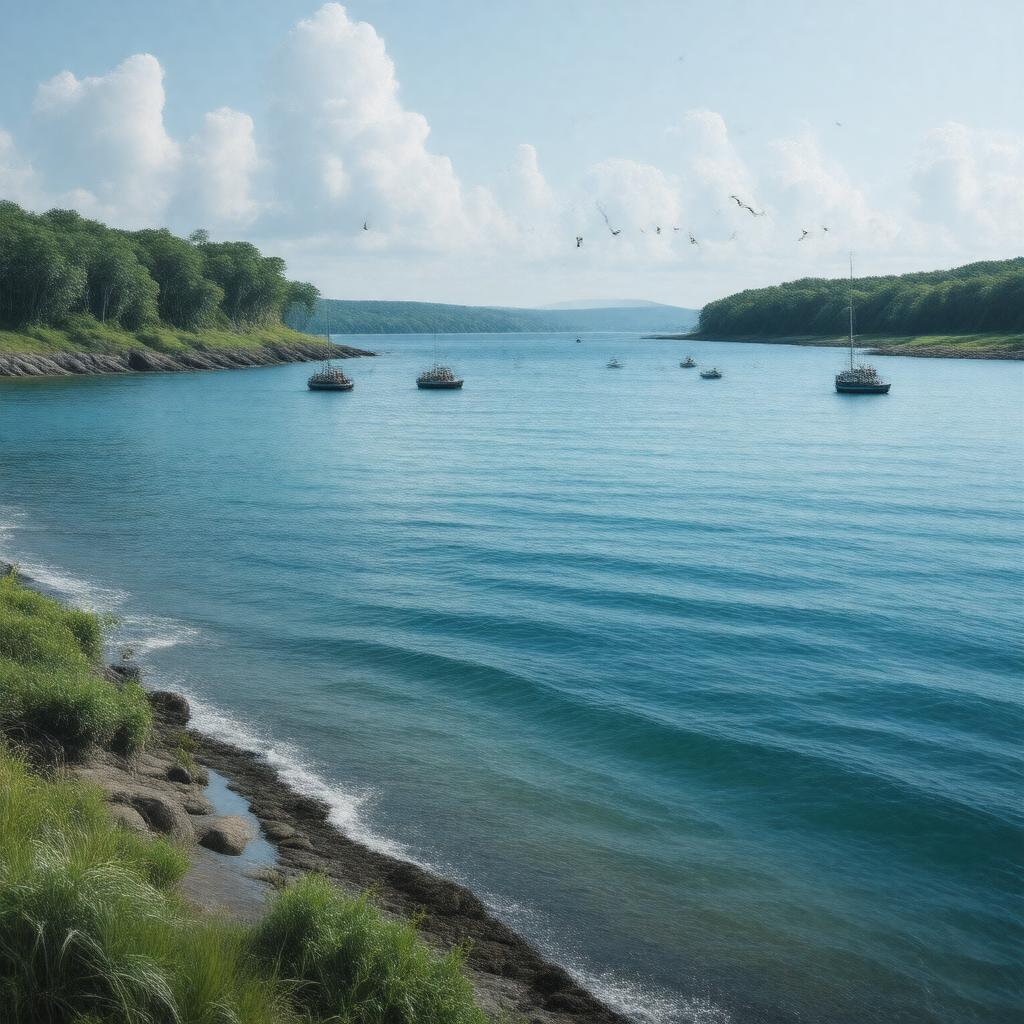 Click to view larger image AI-created image of Katama Bay