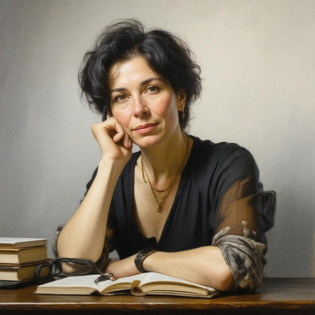 AI-created image of Katha Pollitt