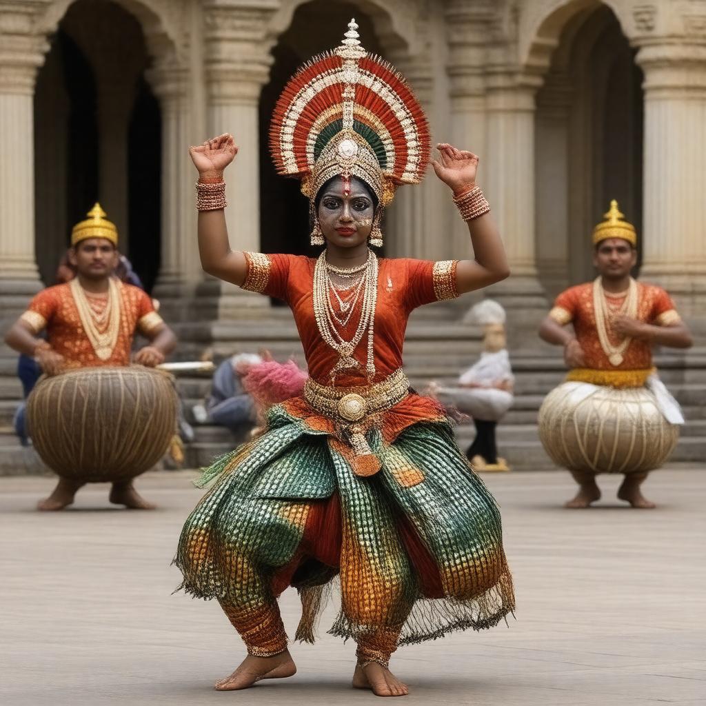 AI-created image of Kathakali