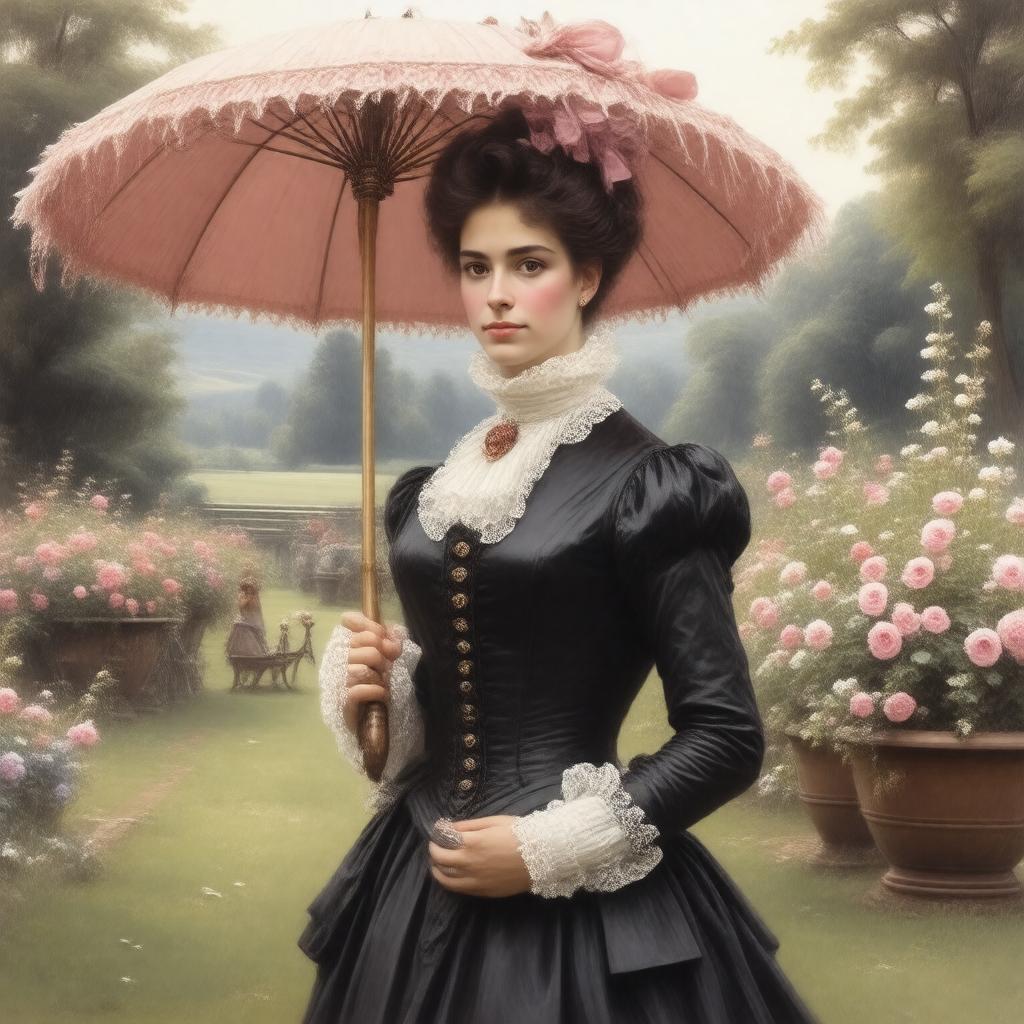 AI-created image of Katharine Russell, Viscountess Amberley