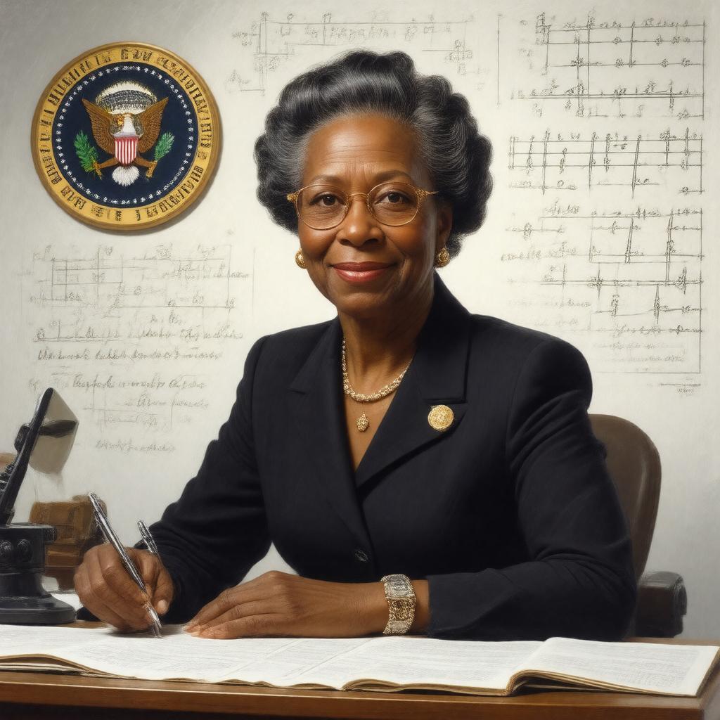 AI-created image of Katherine Johnson