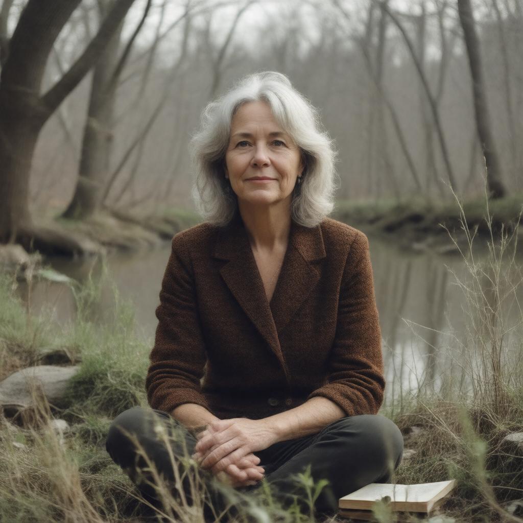 Click to view larger image AI-created image of Kathleen Dean Moore