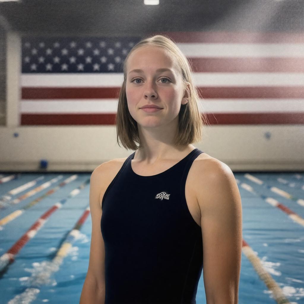 AI-created image of Kathleen Genevieve Ledecky