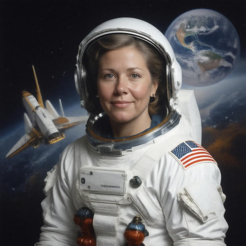 AI-created image of Kathryn D. Sullivan