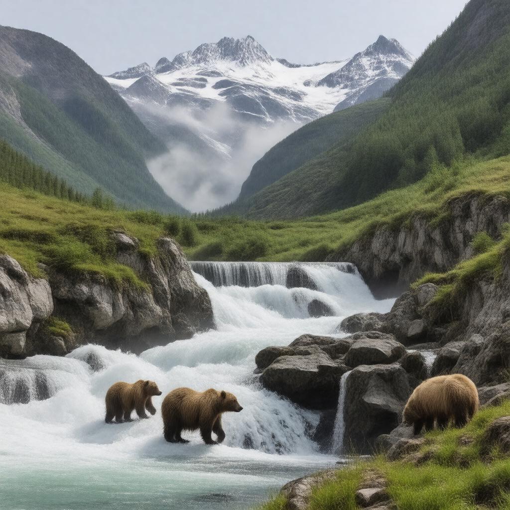 AI-created image of Katmai National Park and Preserve